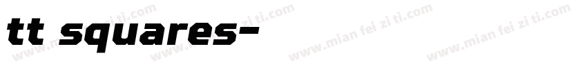 tt squares字体转换